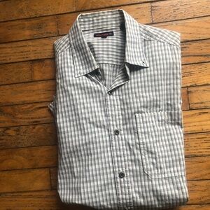 Wolverine Men's Black and White Plaid Shirt